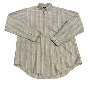 Ralph Lauren Button Down Shirt Multicolor‎ Stripes Size Large